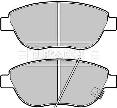 BORG & BECK Piduriklotsi komplekt,ketaspidur BBP2404